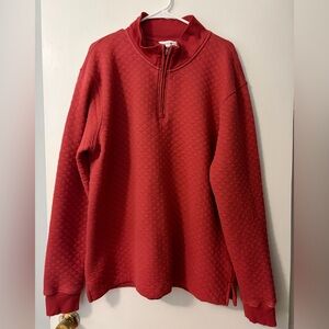 Southern Proper Men's Zip Up Red Sweater